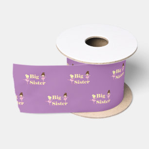 Ruban En Satin Grande soeur Ballerina frère pourpre