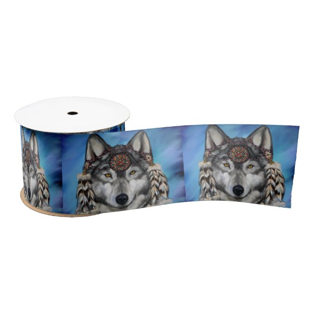 RUBAN EN SATIN GRAY WOLF (Bobine)