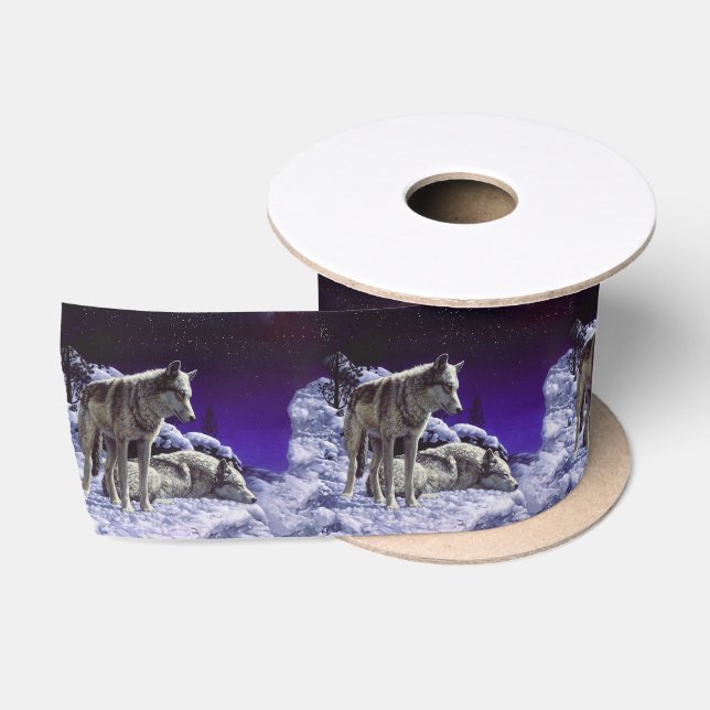 Ruban En Satin Gray Wolves (Bobine)