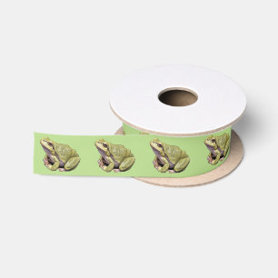 Ruban En Satin Grenouille verte