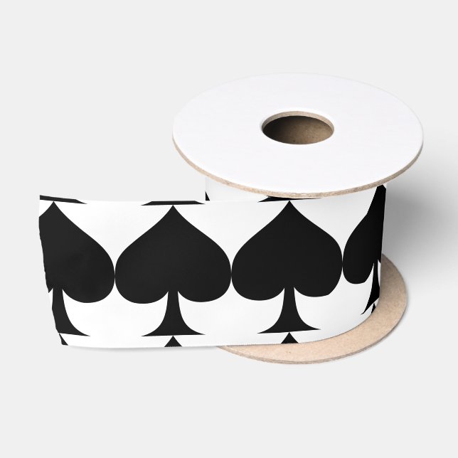 Ruban En Satin Grosses pales noires Thunder_Cove (Bobine)
