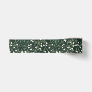 Ruban En Satin Guirlande festive verte et blanche pour les Fêtes