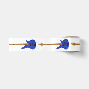 Ruban En Satin Guitare électrique Blue Bass