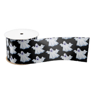 Ruban En Satin Halloween Satin Ribbon Ghost