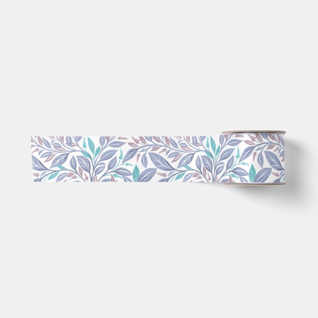 Ruban En Satin Harmonie botanique Pastel (Devant)