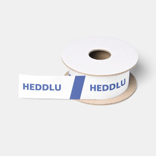 Ruban En Satin Heddlu Welsh Police Barrières Sur Bande Novelité