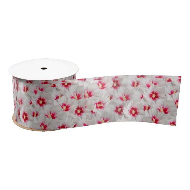 Ruban En Satin Hibiscus (Bobine)