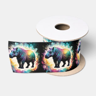 Ruban En Satin Hippo Spectral : Un Voyage Holographique