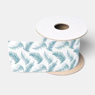 Ruban En Satin Hiver à feuillage persistant feuillage aquarelle b