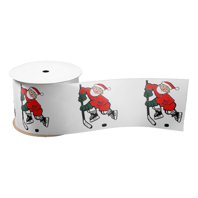 Ruban En Satin Hockey Noël cadeau de Noël Grosgrain ruban (Bobine)