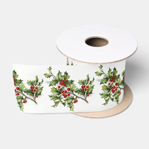 Ruban En Satin HollyBerries20150802