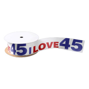 Ruban En Satin I Love 45
