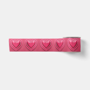 Ruban En Satin IA Art Rose Hearts Satin Ruban