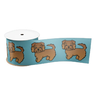 Ruban En Satin Illustration de chien de bande dessinée Red Norfol