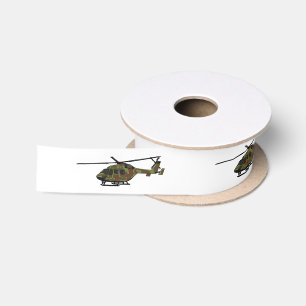 Ruban En Satin Illustration de l'hélicoptère de l'armée