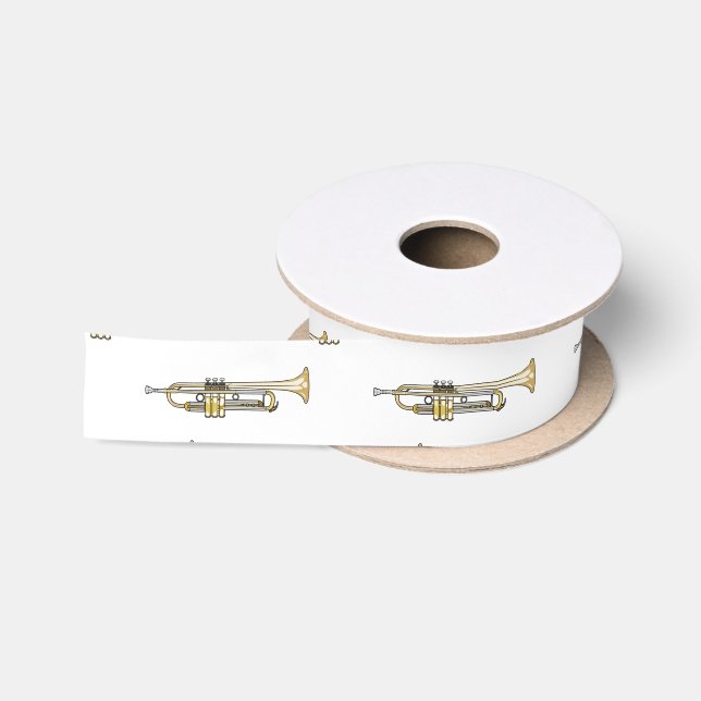 Ruban En Satin Illustration de trompette (Bobine)