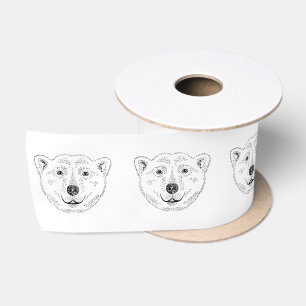 Ruban En Satin Illustration d'illustration d'une ligne de face d'