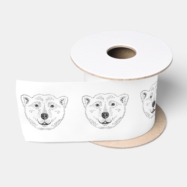 Ruban En Satin Illustration d'illustration d'une ligne de face d' (Bobine)