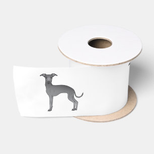 Ruban En Satin Illustrations de chien de dessin animé Lévrier ita