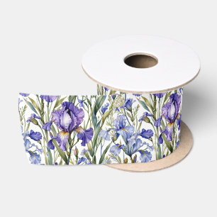 Ruban En Satin Iris violet et bleu glorieux