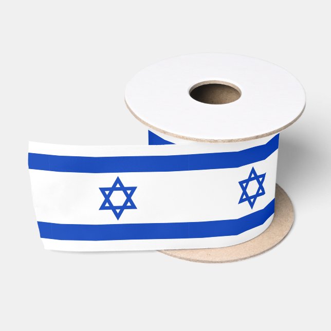 Ruban En Satin Israël drapeau patriotique moderne (Bobine)