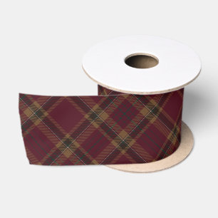 Ruban En Satin Jacquard du comté de Tyrone Tartan Motif