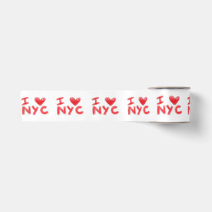 Ruban En Satin J'adore NYC Classique