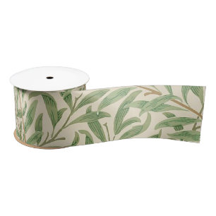 Ruban En Satin Jardin aux branches de saule de William Morris Fle