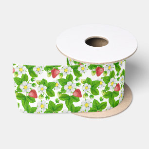 Ruban En Satin Jardin aux fraises