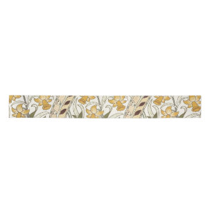 Ruban En Satin Jardin de jonquilles William Morris Fleur Classiqu