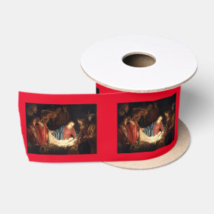 Ruban En Satin Jésus-Christ est né à Noël