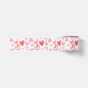 Ruban En Satin Joli dans les coeurs roses