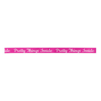 Ruban En Satin Jolies Choses À l'Intérieur Texte Personnalisé Et
