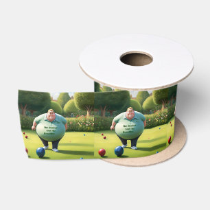 Ruban En Satin Jolly Lawn Bowler Man,