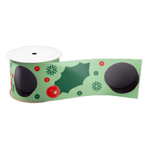 Ruban En Satin Jour de Noël de hockey Cadeau Satin ruban