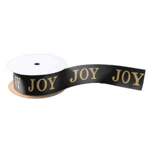 Ruban En Satin JOY (parties scintillant or)