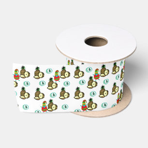 Ruban En Satin Joyeuses Fêtes, Joyeux ananas Arbre de Noël