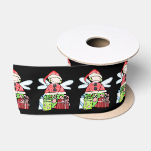 Ruban En Satin Joyeuses Fêtes, Joyeux NoëlPère NoëlNoir