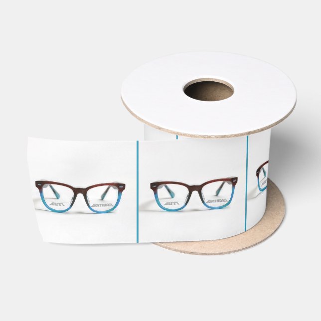 Ruban En Satin Joyeuses lunettes Bifocales d'anniversaire (Bobine)