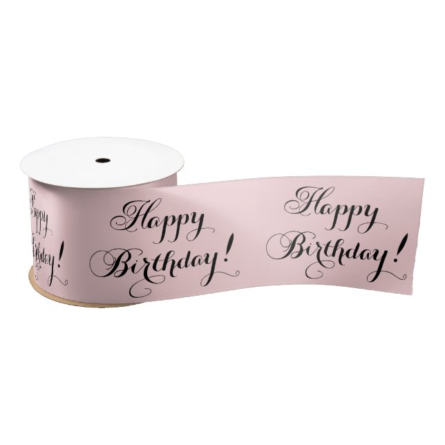 Ruban En Satin Joyeux anniversaire élégant (Bobine)