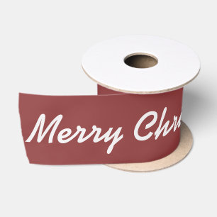 Ruban En Satin Joyeux Noël Joyeux Jours fériés Red GIftwrap