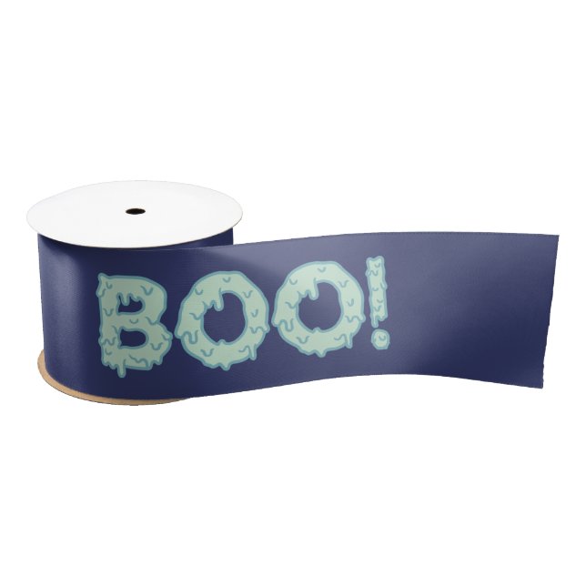 Ruban En Satin Joyeux ruban Halloween Cute Boo Satin (Bobine)