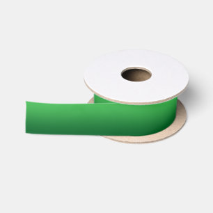 Ruban En Satin Kelly à Forest Green Dégradé