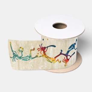 Ruban En Satin KOKOPELLI musicien acrobates + vos idées