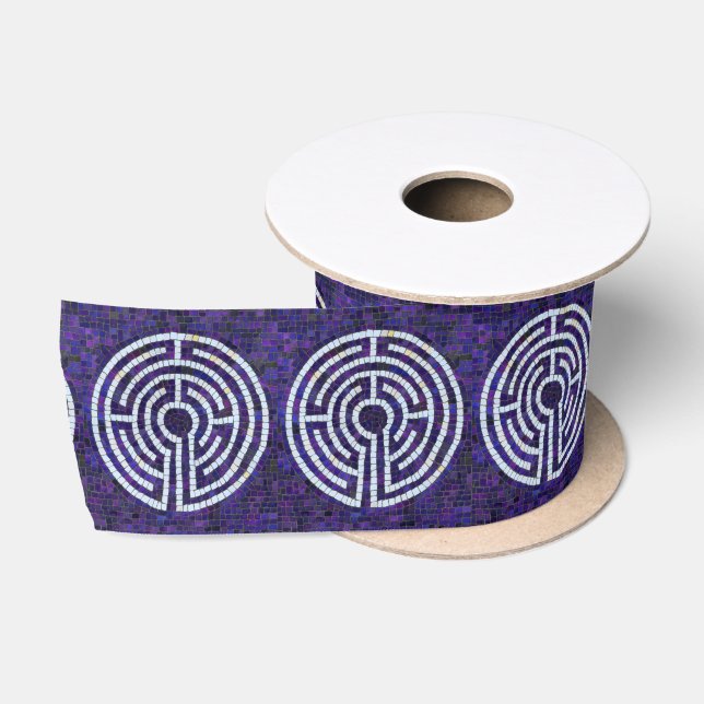 Ruban En Satin LABYRINTH VIII 3" Large Satin Ribbon (Bobine)