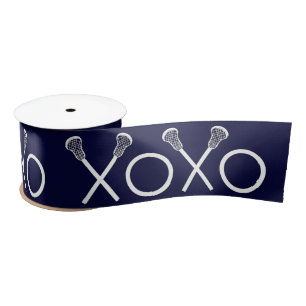 Ruban En Satin Lacrosse Navy Blue Cadeau