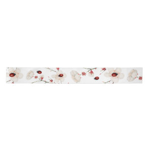 Ruban En Satin Ladybug Log Bug Floral
