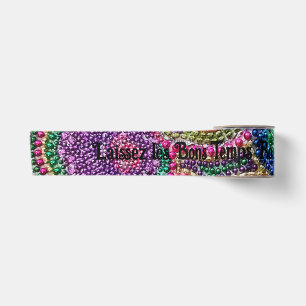 Ruban En Satin Laissez les Bons Temps Rouler Rainbow Ribbon