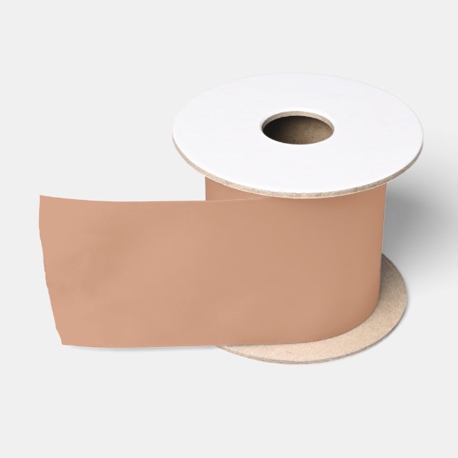 Ruban En Satin Laiton antique (couleur solide)  (Bobine)