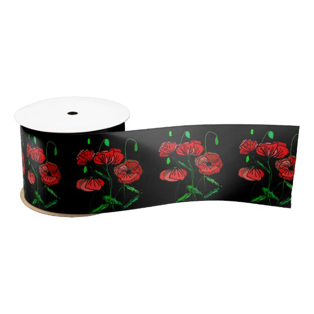 Ruban En Satin L'art du Poppy - (Bobine)